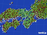 近畿地方のアメダス実況(日照時間)(2015年02月20日)