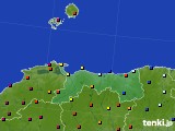 鳥取県のアメダス実況(日照時間)(2015年02月20日)