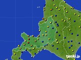 2015年02月21日の道央のアメダス(積雪深)