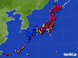 アメダス実況(日照時間)(2015年02月21日)