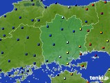 岡山県のアメダス実況(日照時間)(2015年02月21日)