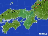 近畿地方のアメダス実況(積雪深)(2015年02月22日)