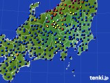 関東・甲信地方のアメダス実況(日照時間)(2015年02月22日)