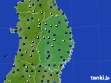 岩手県のアメダス実況(日照時間)(2015年02月22日)