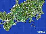 東海地方のアメダス実況(気温)(2015年02月22日)