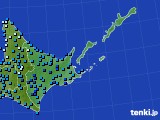 道東のアメダス実況(気温)(2015年02月22日)