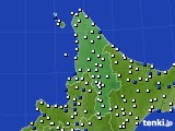 2015年02月22日の道北のアメダス(風向・風速)