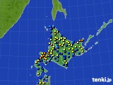 北海道地方のアメダス実況(積雪深)(2015年02月23日)