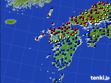 九州地方のアメダス実況(日照時間)(2015年02月23日)