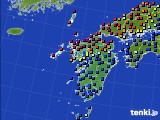 2015年02月23日の九州地方のアメダス(日照時間)