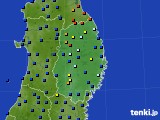 岩手県のアメダス実況(日照時間)(2015年02月23日)