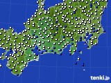 2015年02月23日の東海地方のアメダス(風向・風速)