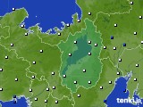 滋賀県のアメダス実況(風向・風速)(2015年02月23日)