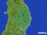 岩手県のアメダス実況(風向・風速)(2015年02月23日)