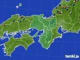 近畿地方のアメダス実況(積雪深)(2015年02月24日)