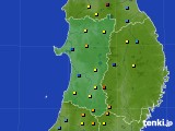 秋田県のアメダス実況(積雪深)(2015年02月24日)