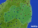 福島県のアメダス実況(日照時間)(2015年02月24日)