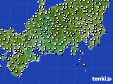 東海地方のアメダス実況(風向・風速)(2015年02月24日)