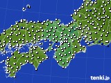 近畿地方のアメダス実況(風向・風速)(2015年02月24日)