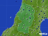 2015年02月24日の山形県のアメダス(風向・風速)