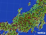 北陸地方のアメダス実況(日照時間)(2015年02月25日)