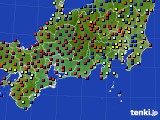 東海地方のアメダス実況(日照時間)(2015年02月25日)