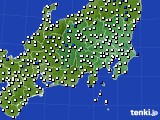 関東・甲信地方のアメダス実況(風向・風速)(2015年02月25日)