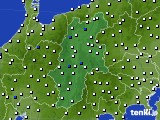 長野県のアメダス実況(風向・風速)(2015年02月25日)