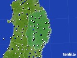 岩手県のアメダス実況(風向・風速)(2015年02月25日)
