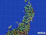 東北地方のアメダス実況(日照時間)(2015年02月27日)