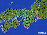 近畿地方のアメダス実況(日照時間)(2015年02月27日)