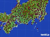 東海地方のアメダス実況(日照時間)(2015年02月28日)