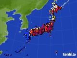 アメダス実況(日照時間)(2015年02月28日)