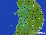 秋田県のアメダス実況(日照時間)(2015年02月28日)