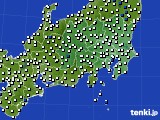 関東・甲信地方のアメダス実況(風向・風速)(2015年02月28日)