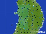 秋田県のアメダス実況(気温)(2015年03月01日)