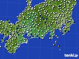 東海地方のアメダス実況(風向・風速)(2015年03月01日)