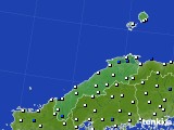 島根県のアメダス実況(風向・風速)(2015年03月01日)