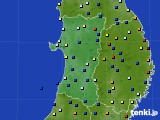 秋田県のアメダス実況(日照時間)(2015年03月02日)