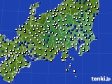 関東・甲信地方のアメダス実況(風向・風速)(2015年03月02日)