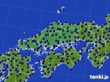 中国地方のアメダス実況(日照時間)(2015年03月03日)