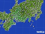 東海地方のアメダス実況(風向・風速)(2015年03月03日)