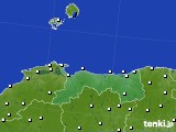 鳥取県のアメダス実況(風向・風速)(2015年03月03日)