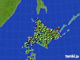 北海道地方のアメダス実況(積雪深)(2015年03月04日)