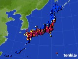 アメダス実況(日照時間)(2015年03月04日)