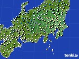 関東・甲信地方のアメダス実況(気温)(2015年03月04日)