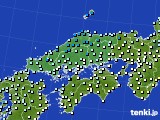 2015年03月04日の中国地方のアメダス(気温)