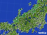 北陸地方のアメダス実況(風向・風速)(2015年03月04日)