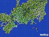 東海地方のアメダス実況(風向・風速)(2015年03月04日)