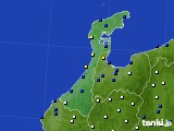 石川県のアメダス実況(風向・風速)(2015年03月04日)